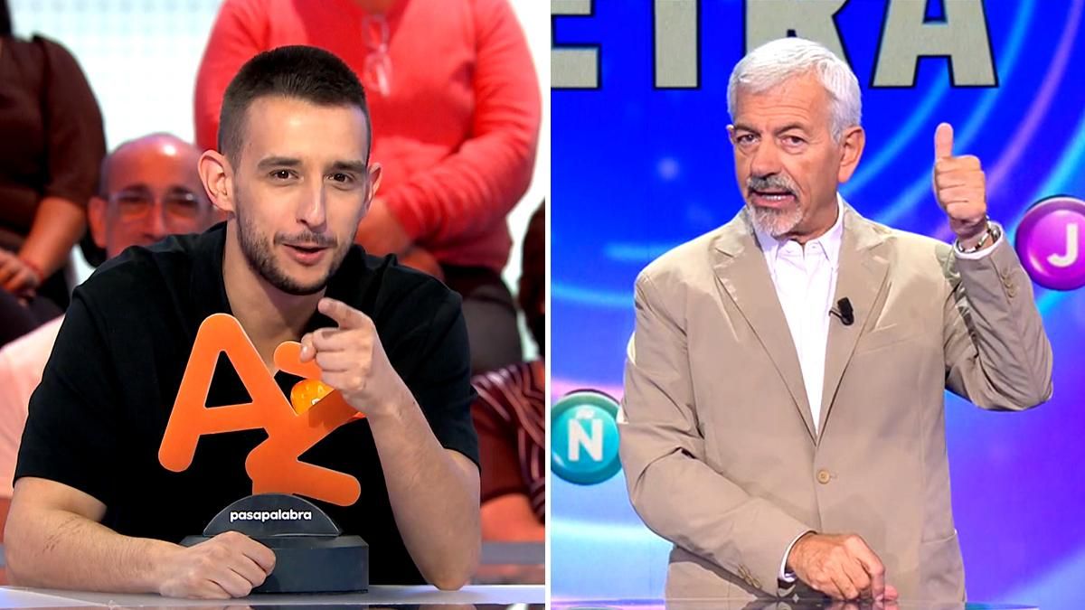 David Trigo lanza una nueva pulla contra 'Rueda la letra' desde el plató de 'Pasapalabra': "¿Dónde está mi cámara?"