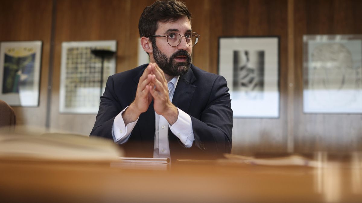 Joan Groizard, Secretario de Estado de Energía, durante la entrevista.