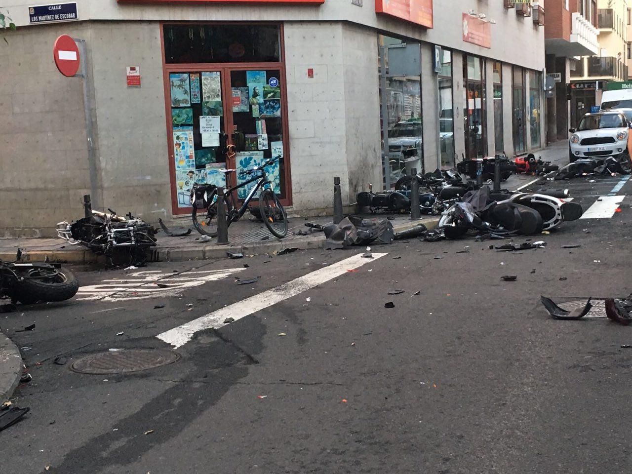Accidente en Las Palmas de Gran Canaria (Policía Local)