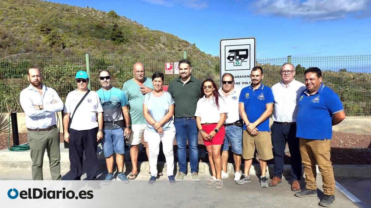 Tenerife abre la primera área de servicio público para caravanas del norte de la isla