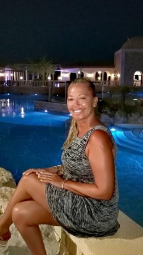 Belén Esteban en su hotel de vacaciones