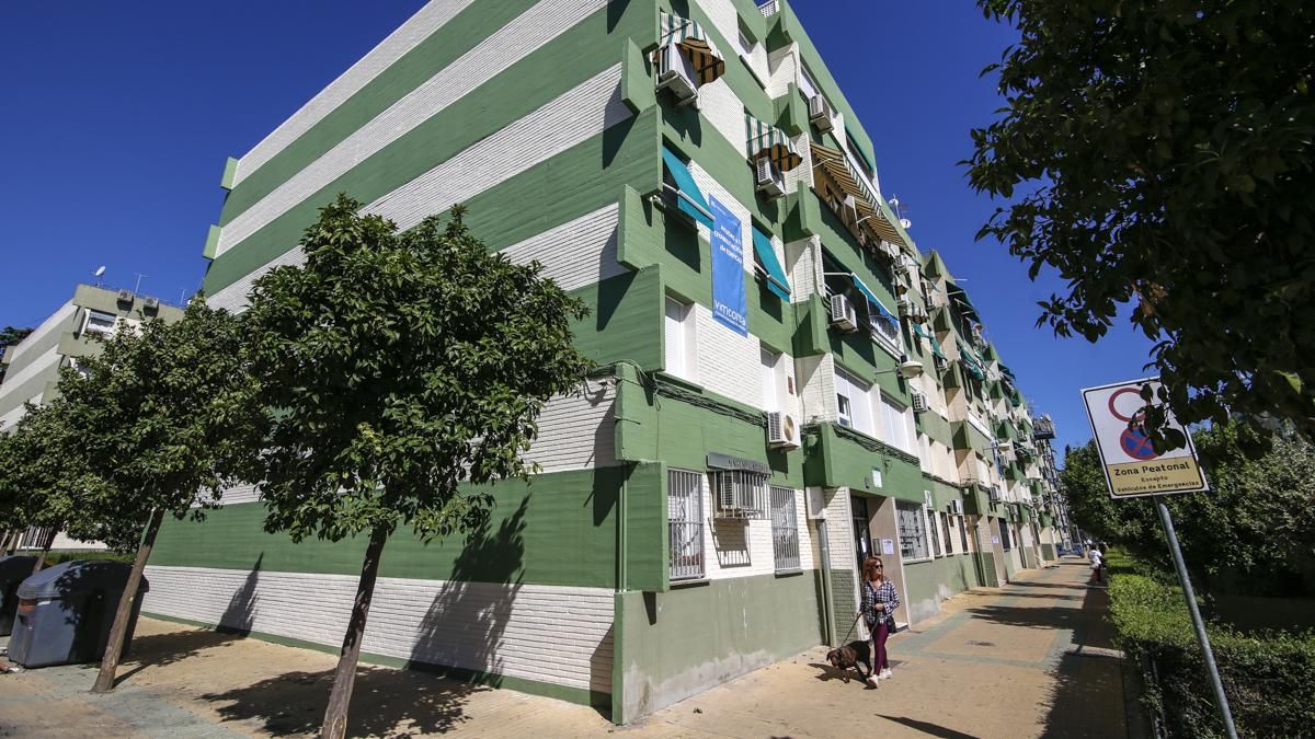 Bloque rehabilitado en el Parque Figueroa
