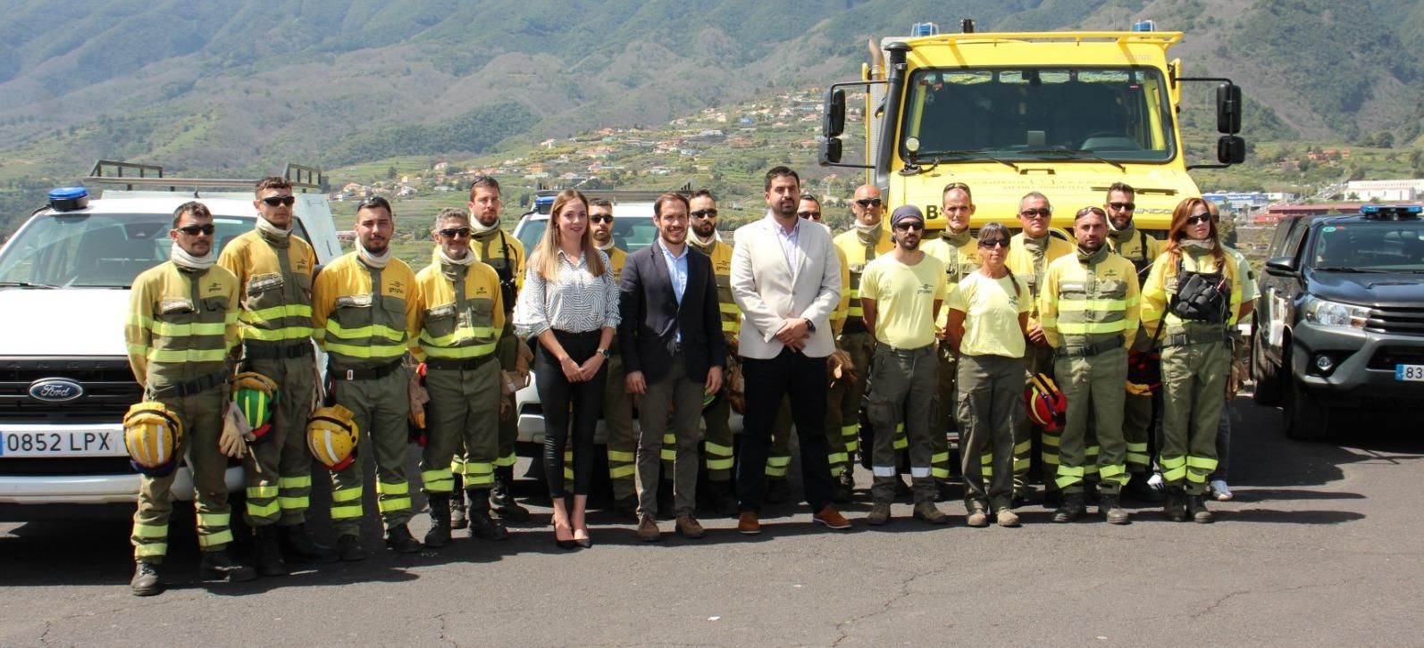 Presentación del personal de refuerzo en labores de prevención y extinción de incendios.