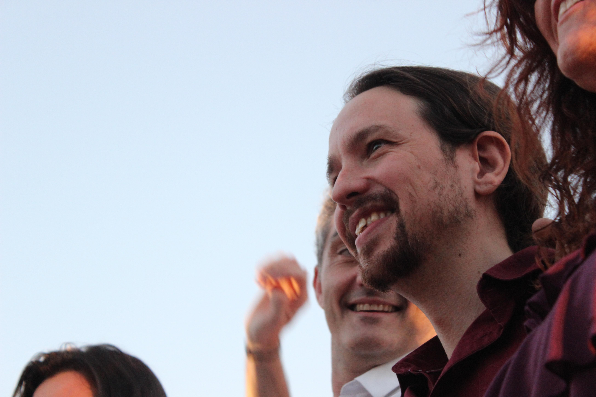 Pablo Iglesias junto a Óscar Urralburu / PSS