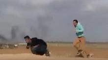 El joven palestino recibió un tiro cuando huía de la zona fronteriza.