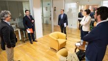 Feijóo, Ana Pontón, Antón Gómez-Reino, Pedro Puy e Gonzalo Caballero
