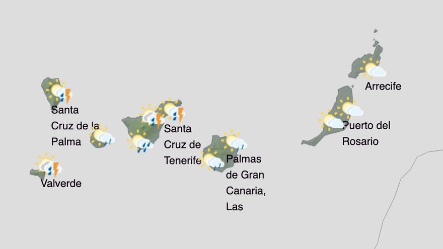 Cambio de tiempo en Canarias: los modelos prevén bajada de temperaturas, lluvia y hasta nieve en el Teide