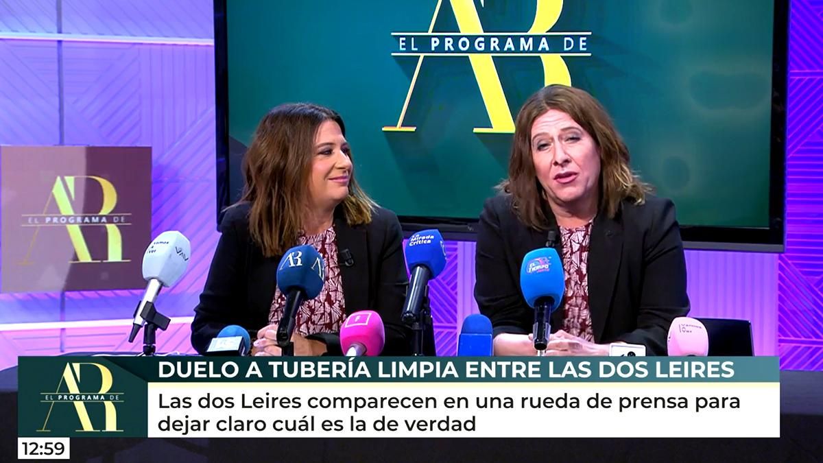 Leire Díez se 'duplica' en Telecinco con Carlos Latre: "Ana Rosa, la original soy yo"