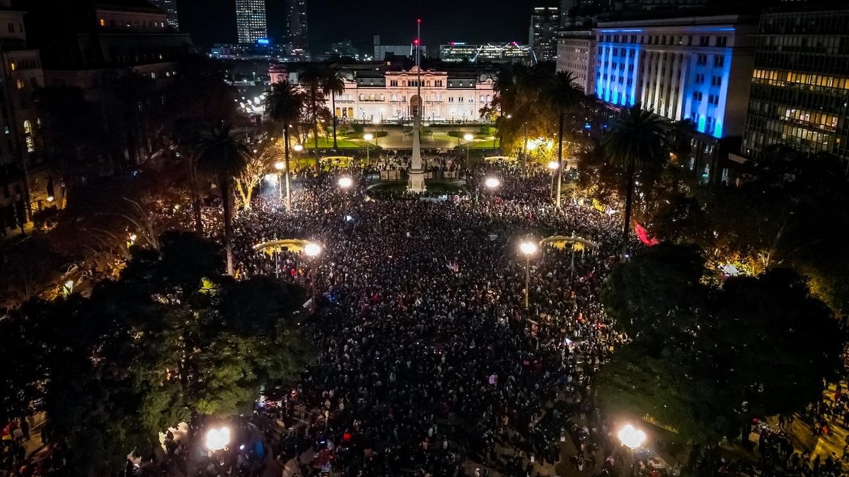 La despedida del Indio Solari en Plaza de Mayo