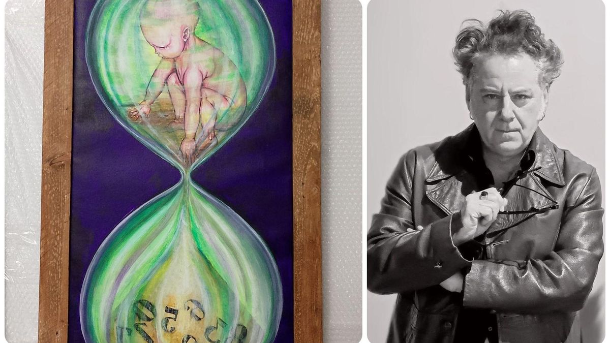 Uno de los cuadros 'Embotellados' de Alejandro Cartujo Malaspina.