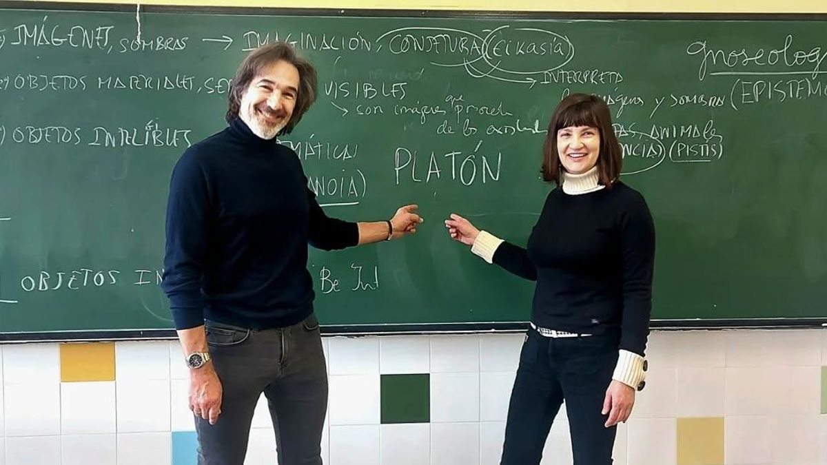 Miguel Ángel Castro Merino y Elena Iglesias, profesores del IES Padre Isla.