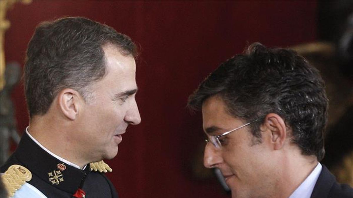 Madina, con el rey Felipe VI