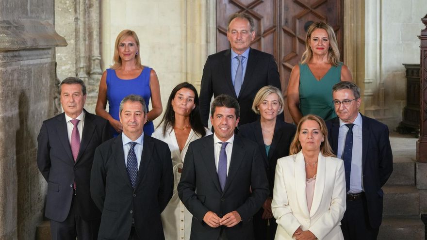 Radiografía del Gobierno valenciano de PP y Vox: cuatro empresarios y una consellera que usó ayudas públicas para su sueldo