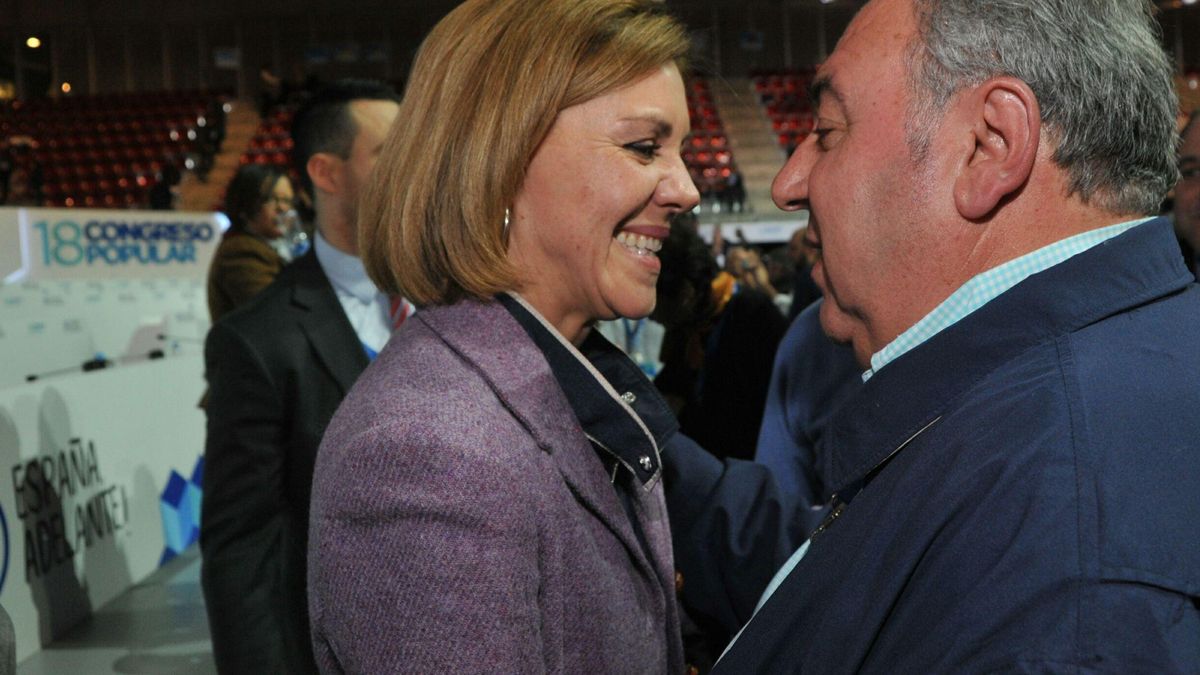 Cospedal y Vicente Tirado en el congreso nacional del PP