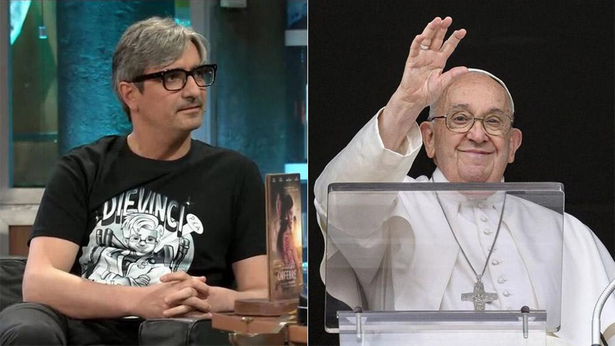 El cirujano Diego González y el Papa Francisco