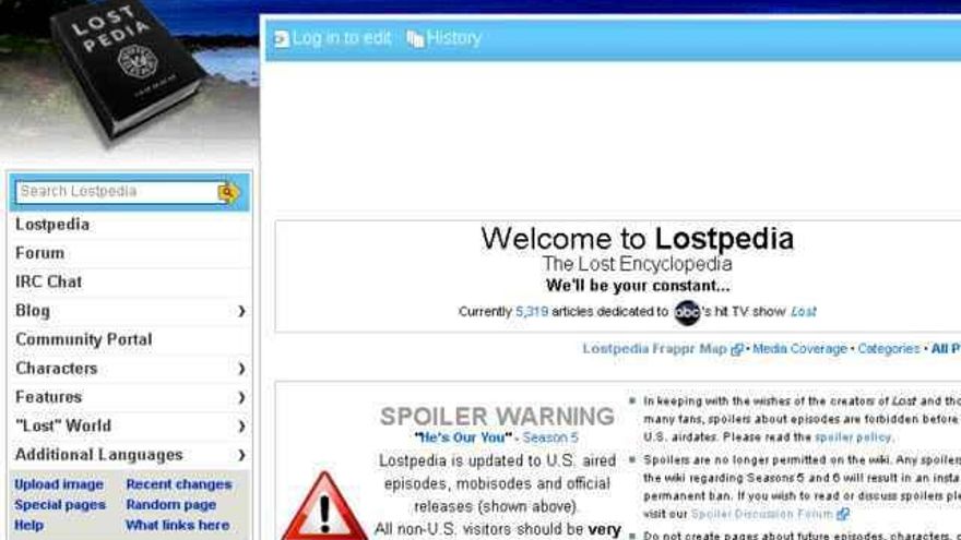 Web de Lostpedia