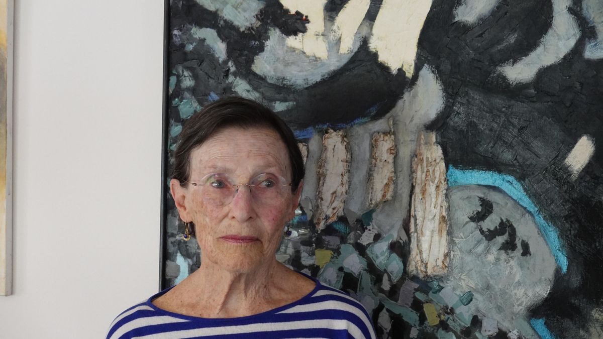 Amb Adela Costa, parlant de l'escola del futur