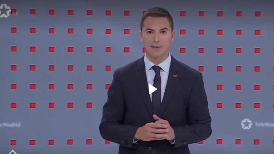 Juan Lobato en el debate de la CAM