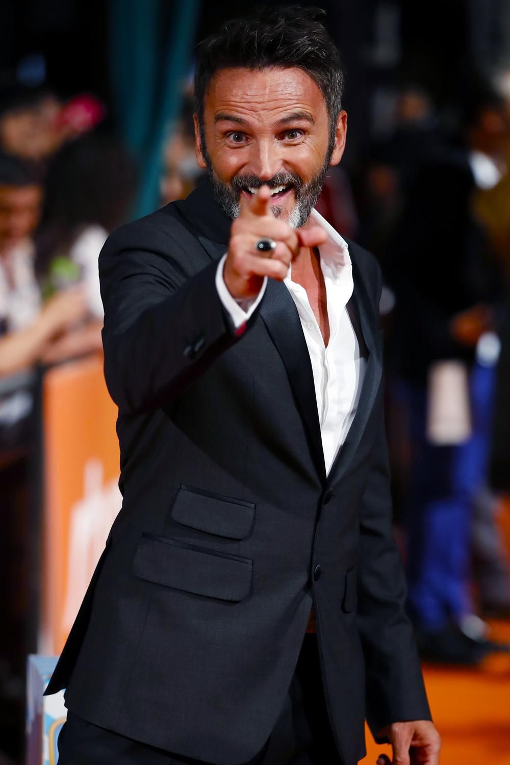 Fernando Tejero, en la alfombra naranja del FesTVal de Vitoria 2018