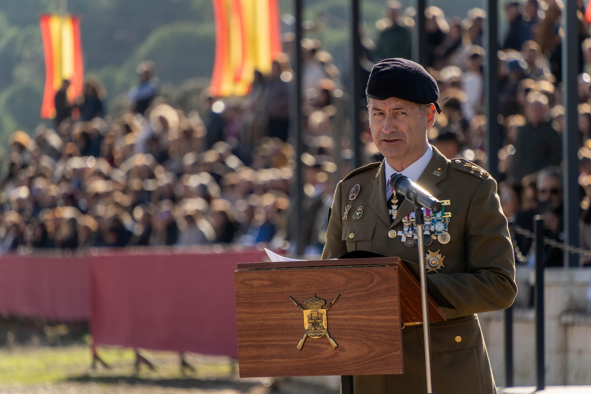 La Brigada Guzmán el Bueno X celebra en Cerro Muriano el día de la Inmaculada con una parada militar