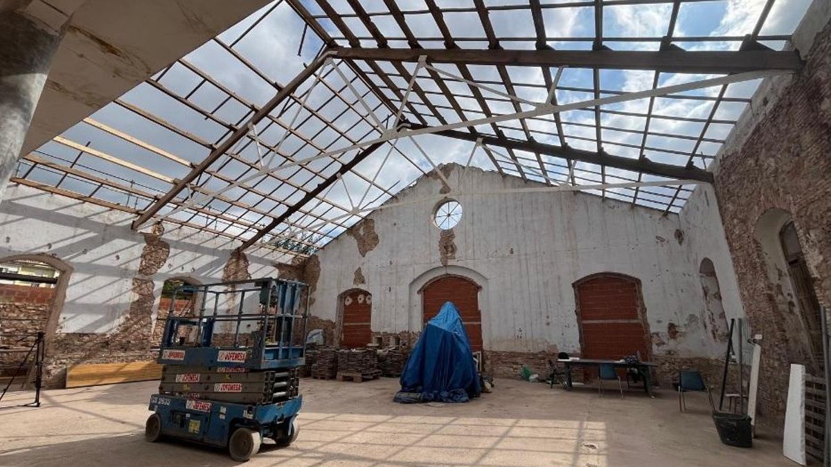 Obres en la Fàbrica de la Llum de la Vall d'Uixó.