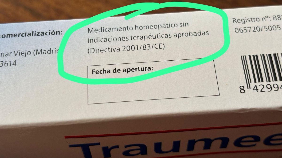 Pomada homeopática prescrita en el Centro de Salud Lucano