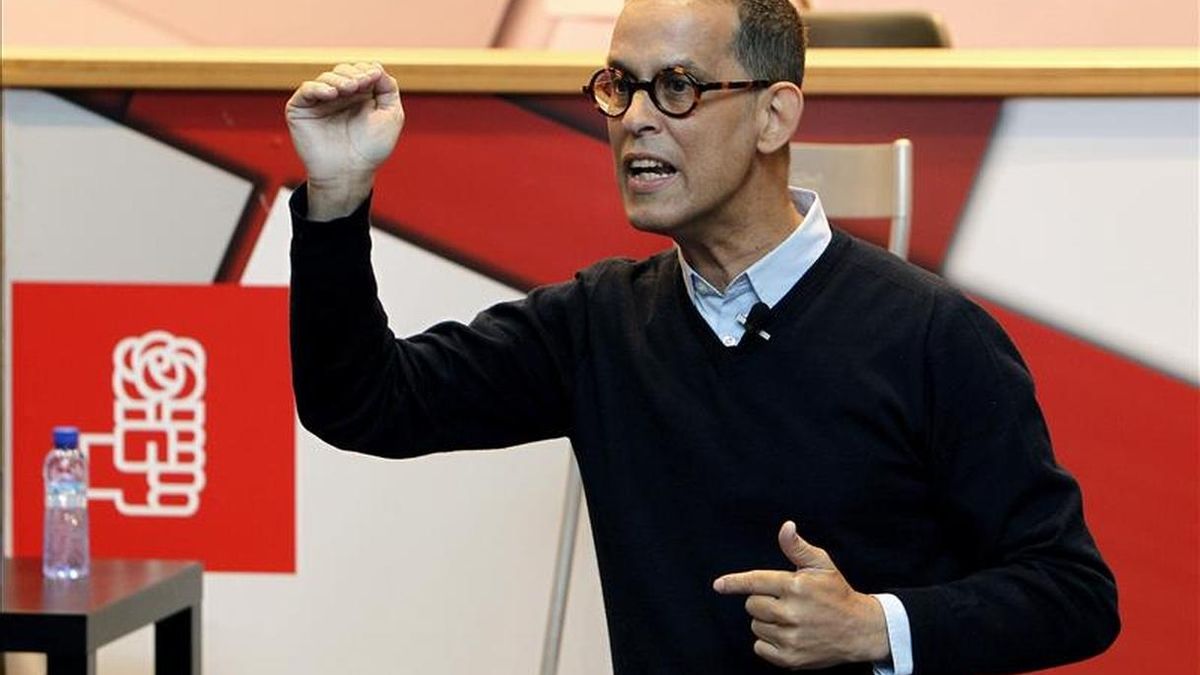 Pedro Zerolo en uno de los últimos actos del PSOE en el que participó.