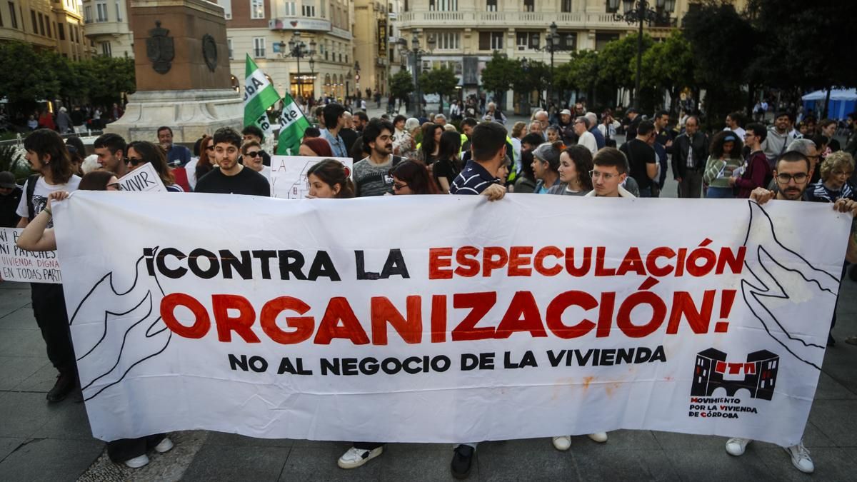 Manifestación por la vivienda bajo el lema 'Housing Action Days'