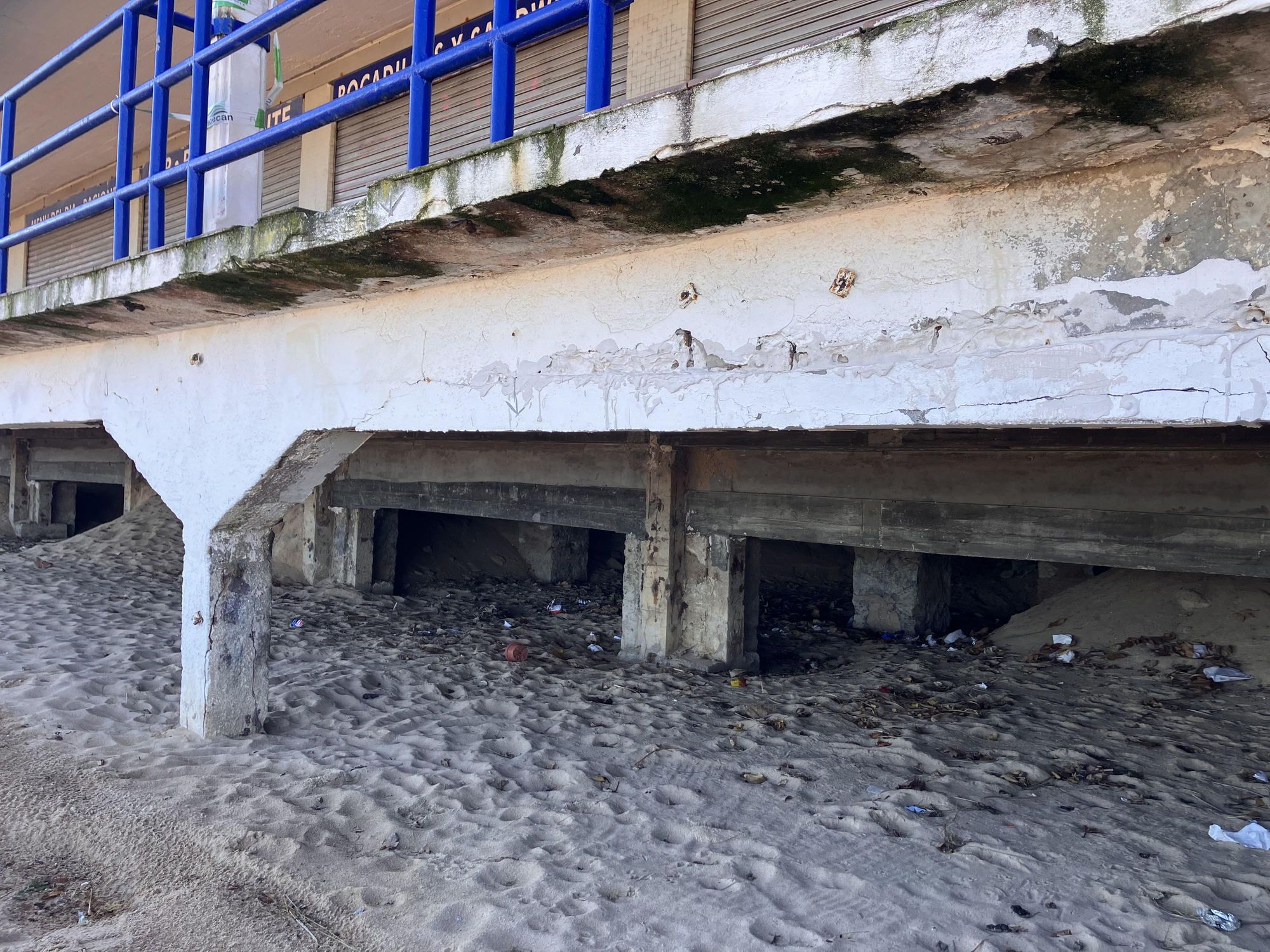 Imagen de los bajos de El Sardinero, en enero de 2026.