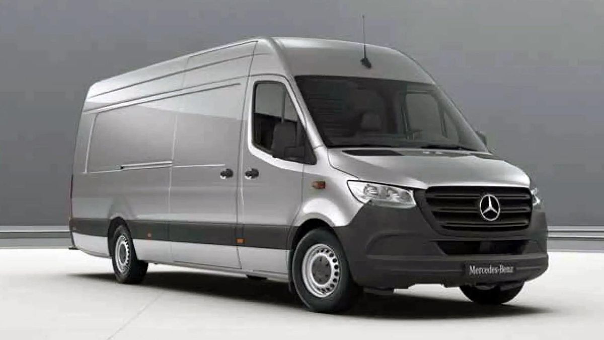 La van Sprinter, fabricada en la plana de Virrey del Pino, provincia de Buenos Aires.