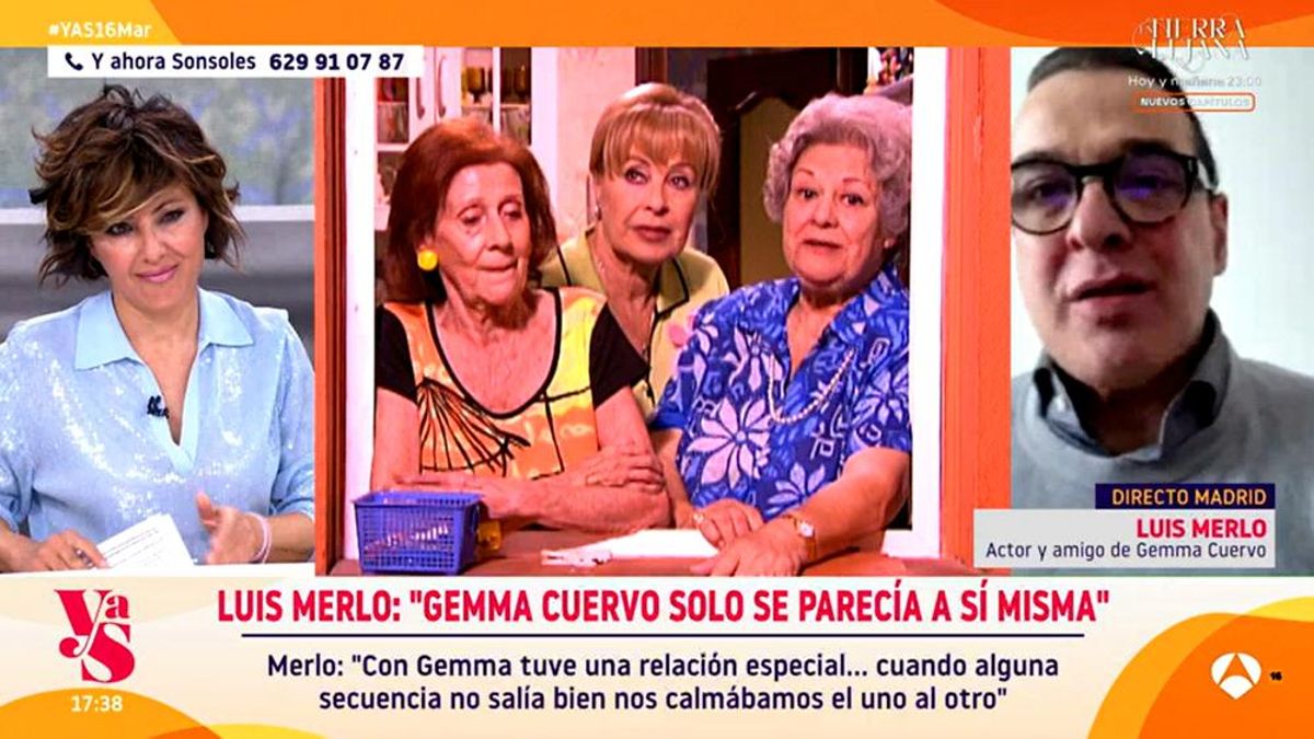 Luis Merlo recuerda emocionado a Gemma Cuervo, con anécdota del "difícil" rodaje de 'Aquí no hay quien viva': "Perdí una amiga"