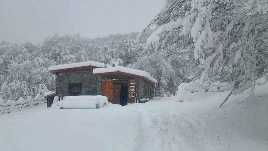 El refugio de Vegabaño blanco.