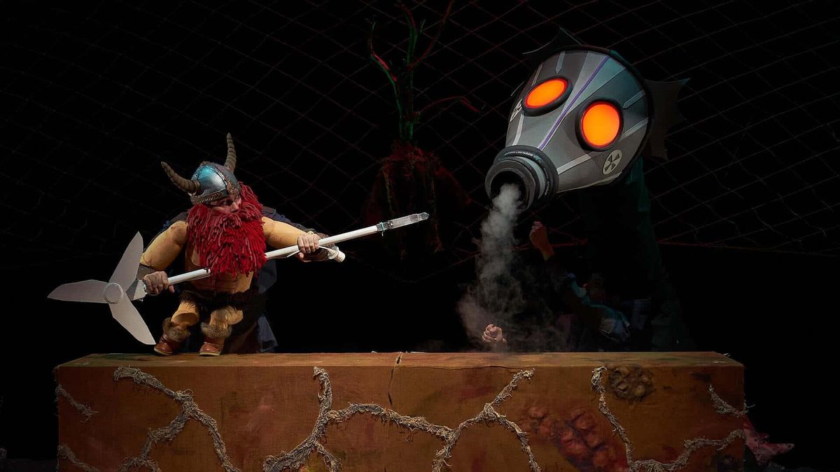 Imagen de archivo de un espectáculo de títeres.