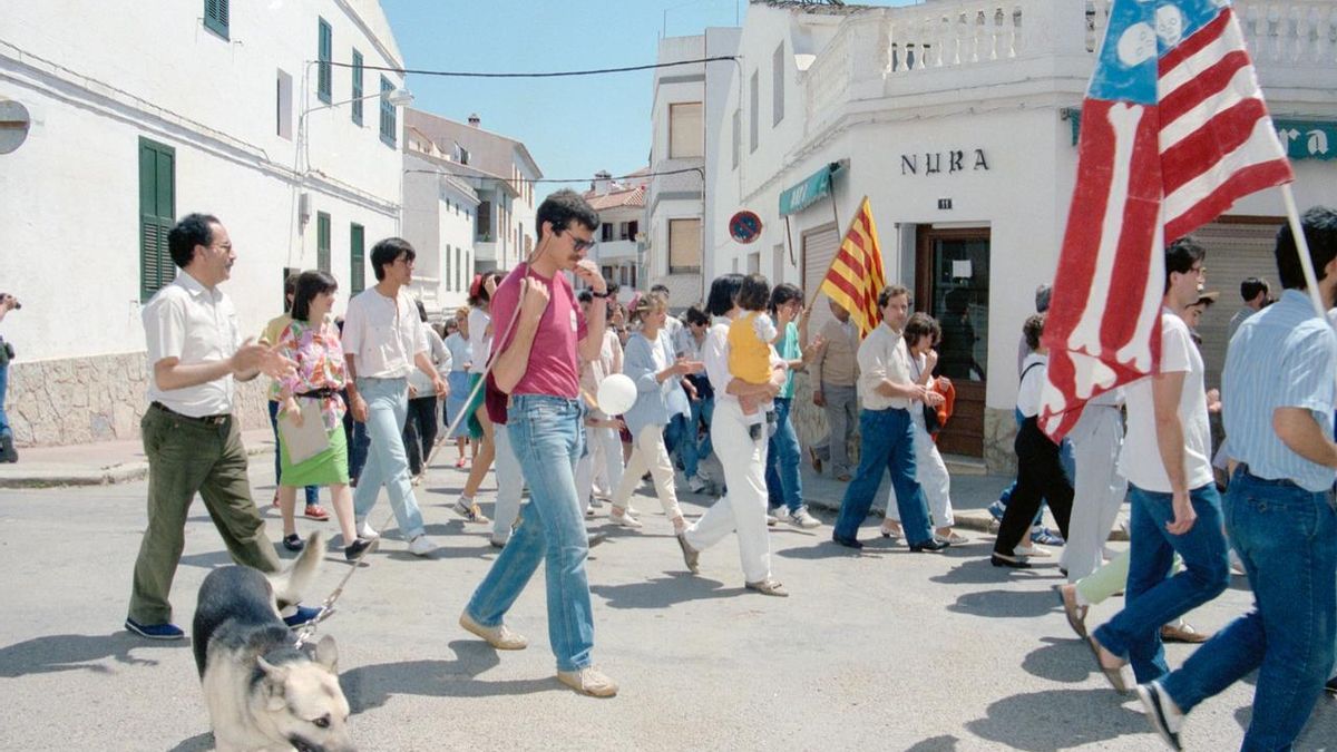 Marcha contra el ingreso de España en la OTAN y por el cierre de la base de s’Enclusa