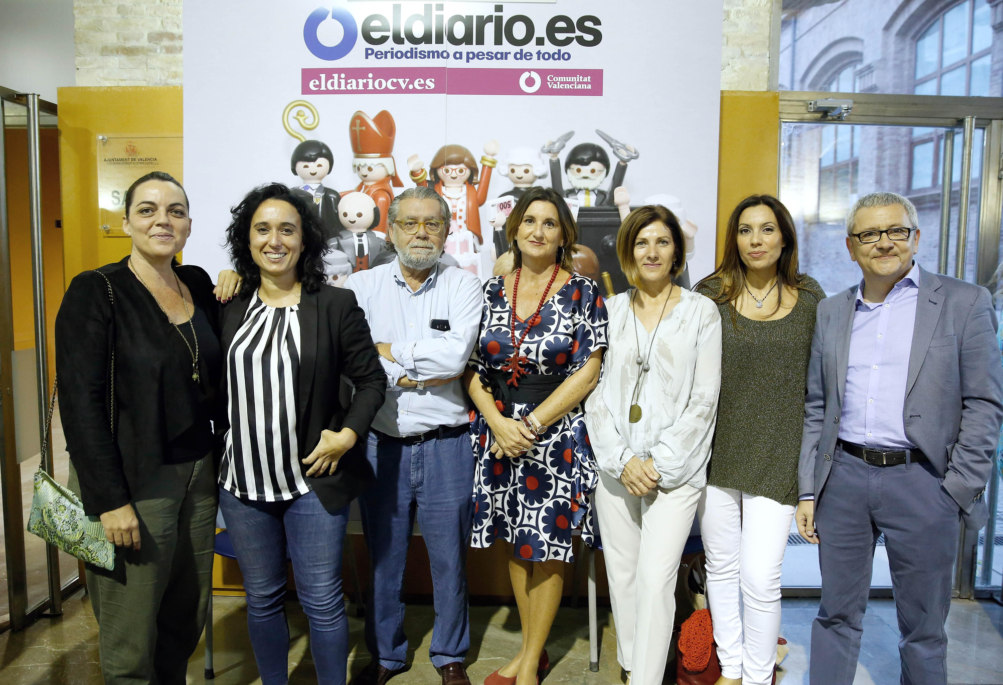 Anaïs Menguzzato, Rosa Domínguez, Ramón Vilar, Mercedes Caballero, Maite Girau, Rosa Mustafá y Adolf Beltran