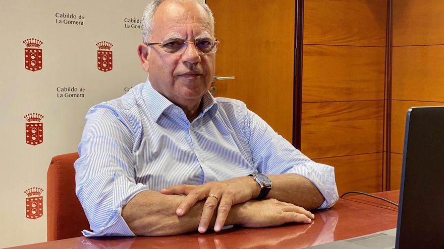 El presidente del Cabildo de La Gomera, Casimiro Curbelo.