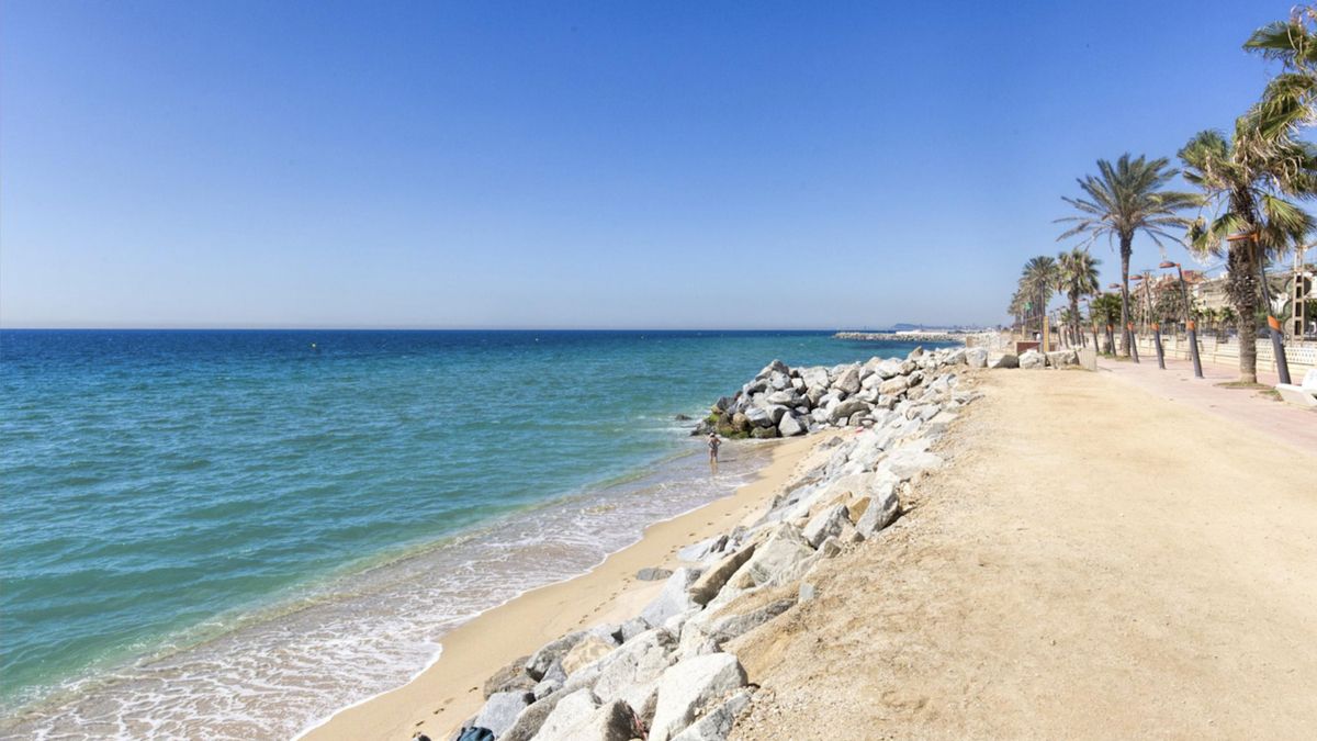 La Playa del Astillero, en el municipio de Vilassar de Mar.