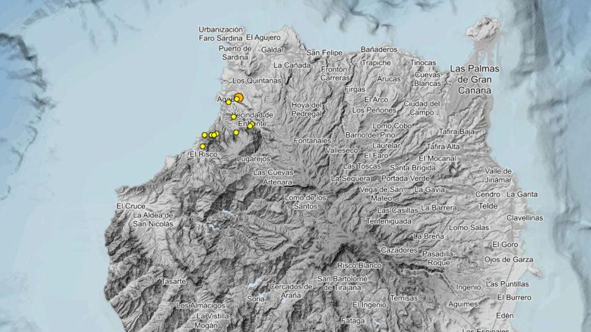 Agaete registra dos nuevos seísmos, uno de magnitud 1,4 y sentido por la población