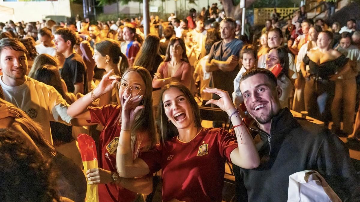 Así celebró Canarias el triunfo de España sobre Argentina en la final del Mundial 2026