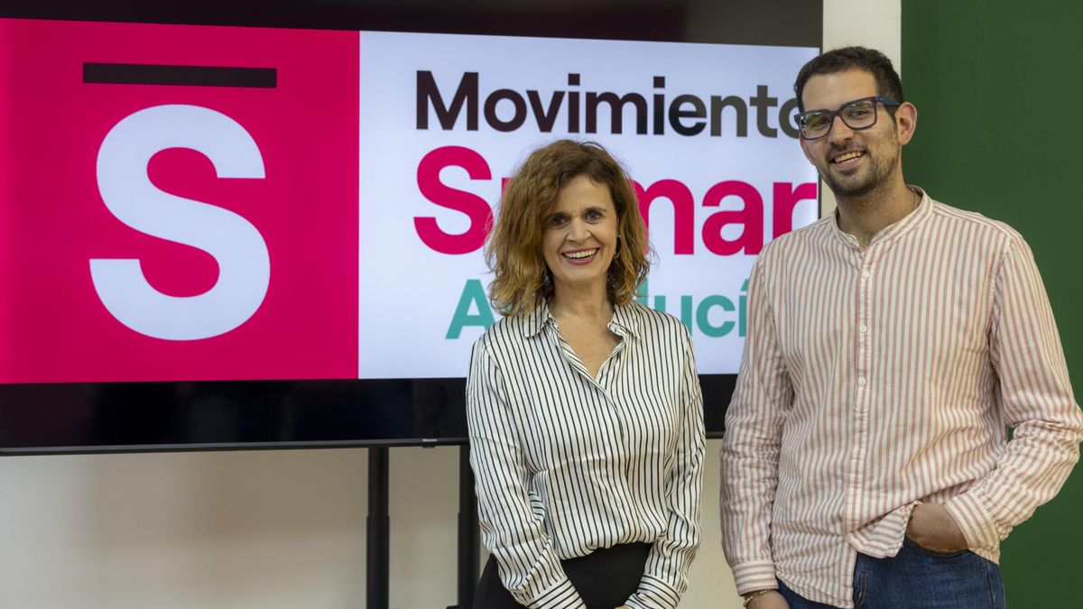 Esperanza Gómez y Raúl García presentan su candidatura como portavoces de Movimiento Sumar en Andalucía.