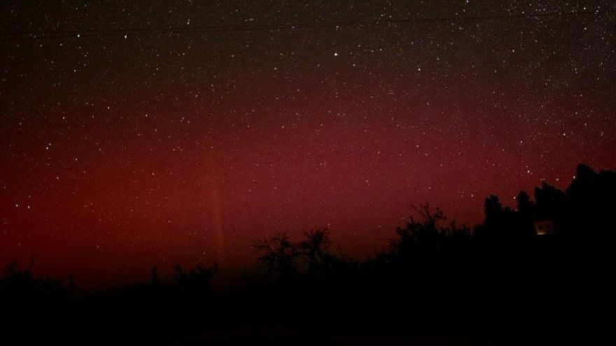 Extrañas auroras boreales en el cielo de La Palma