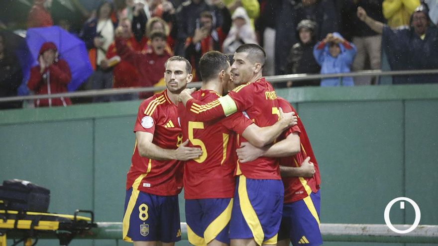 Las imágenes del España - Serbia en El Arcángel