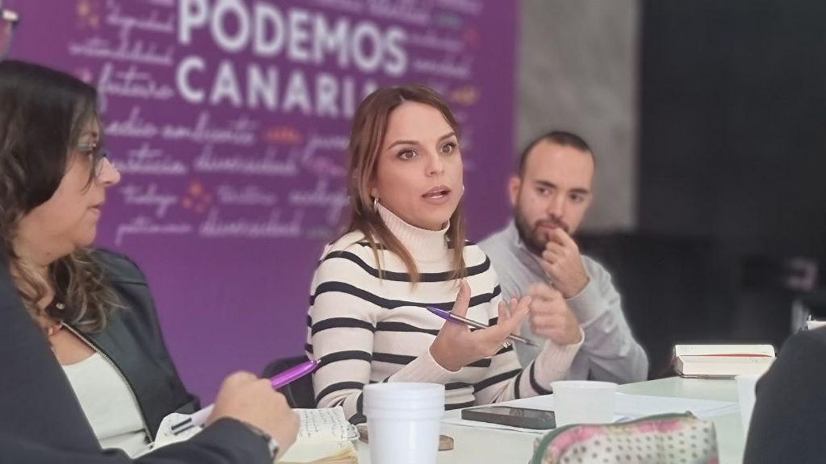 La portavoz de la formación en Canarias y diputada en el Congreso, Noemí Santana.
