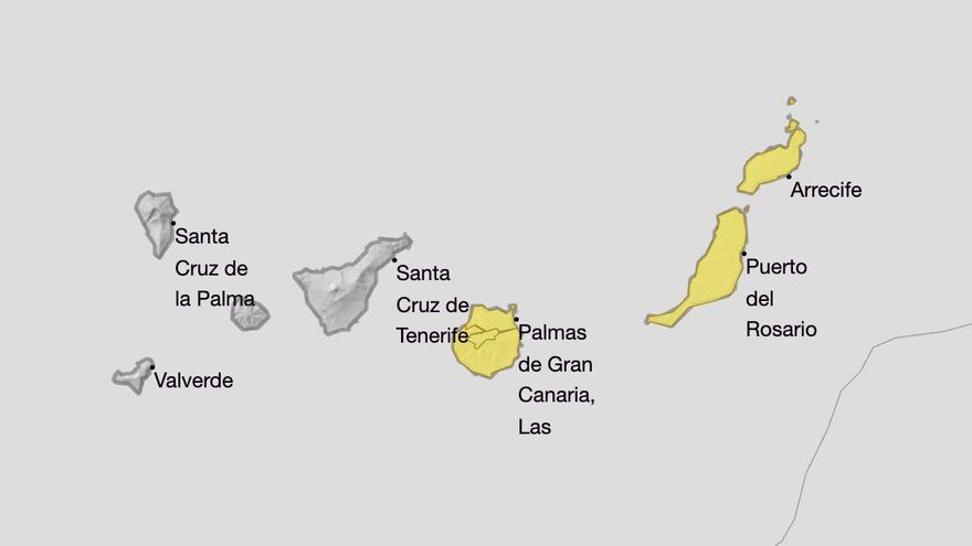 Aviso amarillo por calima durante este fin de semana en Canarias