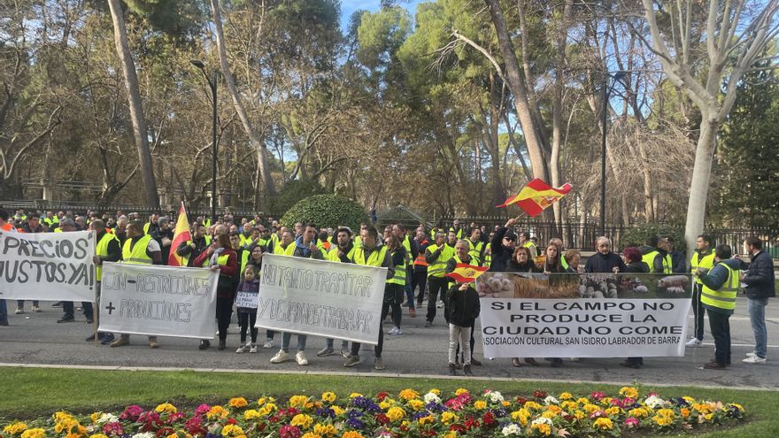 Protesta de agricultores y ganaderos en Albacete.