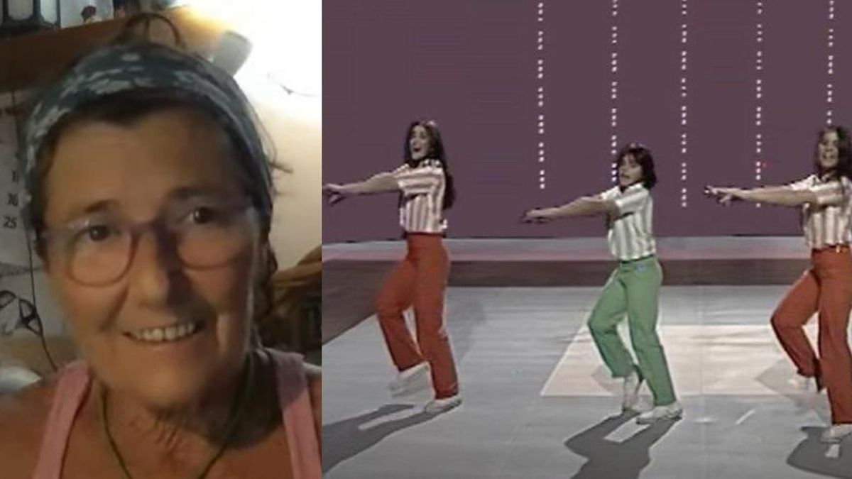 Astrid Fenollar, durante una entrevista en el programa Aquellos Maravillosos Niños y con el grupo infantil 'Regaliz'.