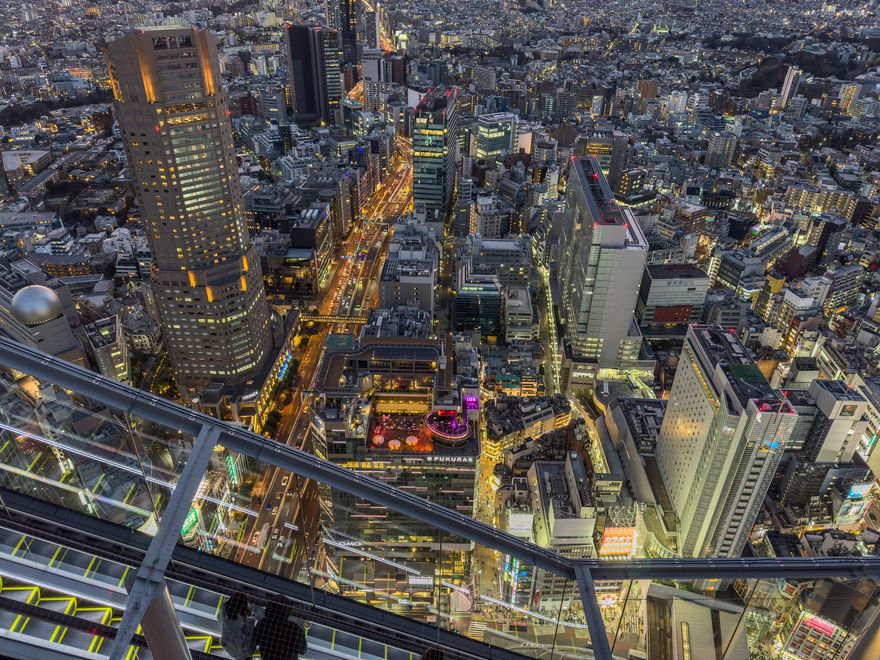 La Megápolis tokiota desde el Shibuya Sky.