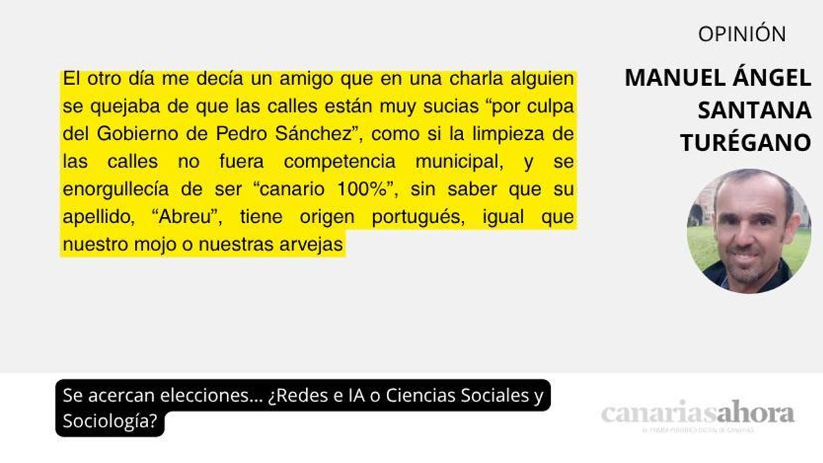 Se acercan elecciones… ¿Redes e IA o Ciencias Sociales y Sociología?