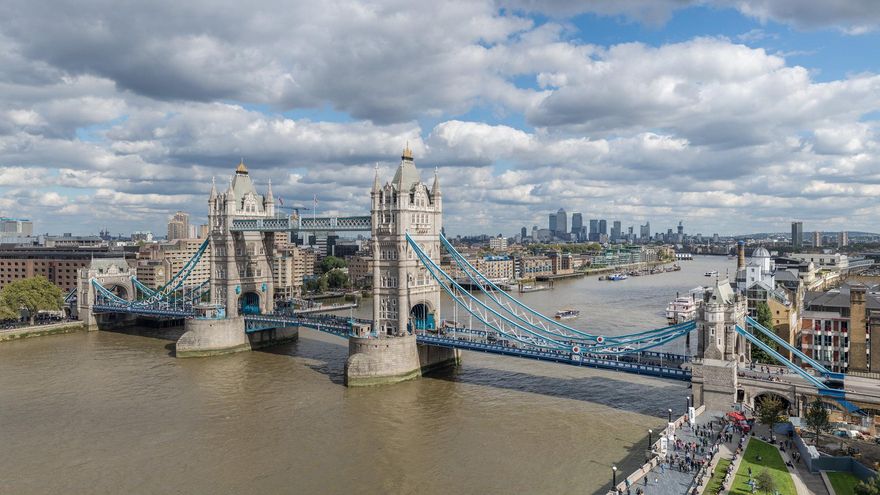 Tower Bridge desde las alturas.