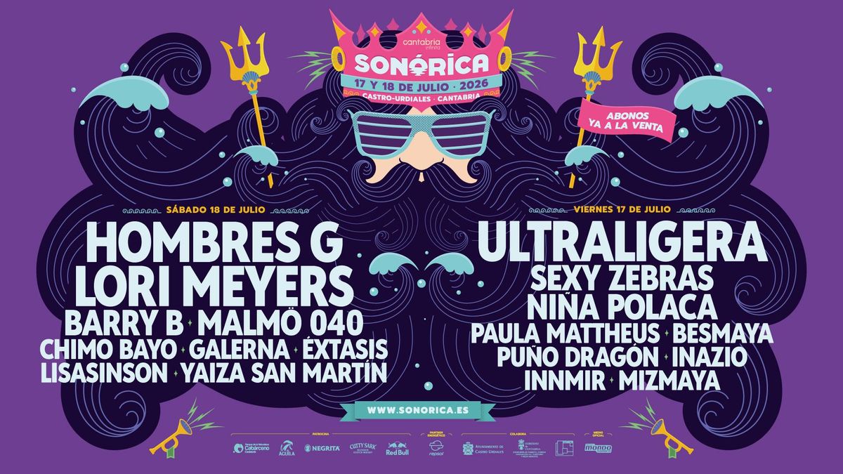 Sonórica 2026 desvela el cartel de sus dos jornadas, los próximos 17 y 18 de julio